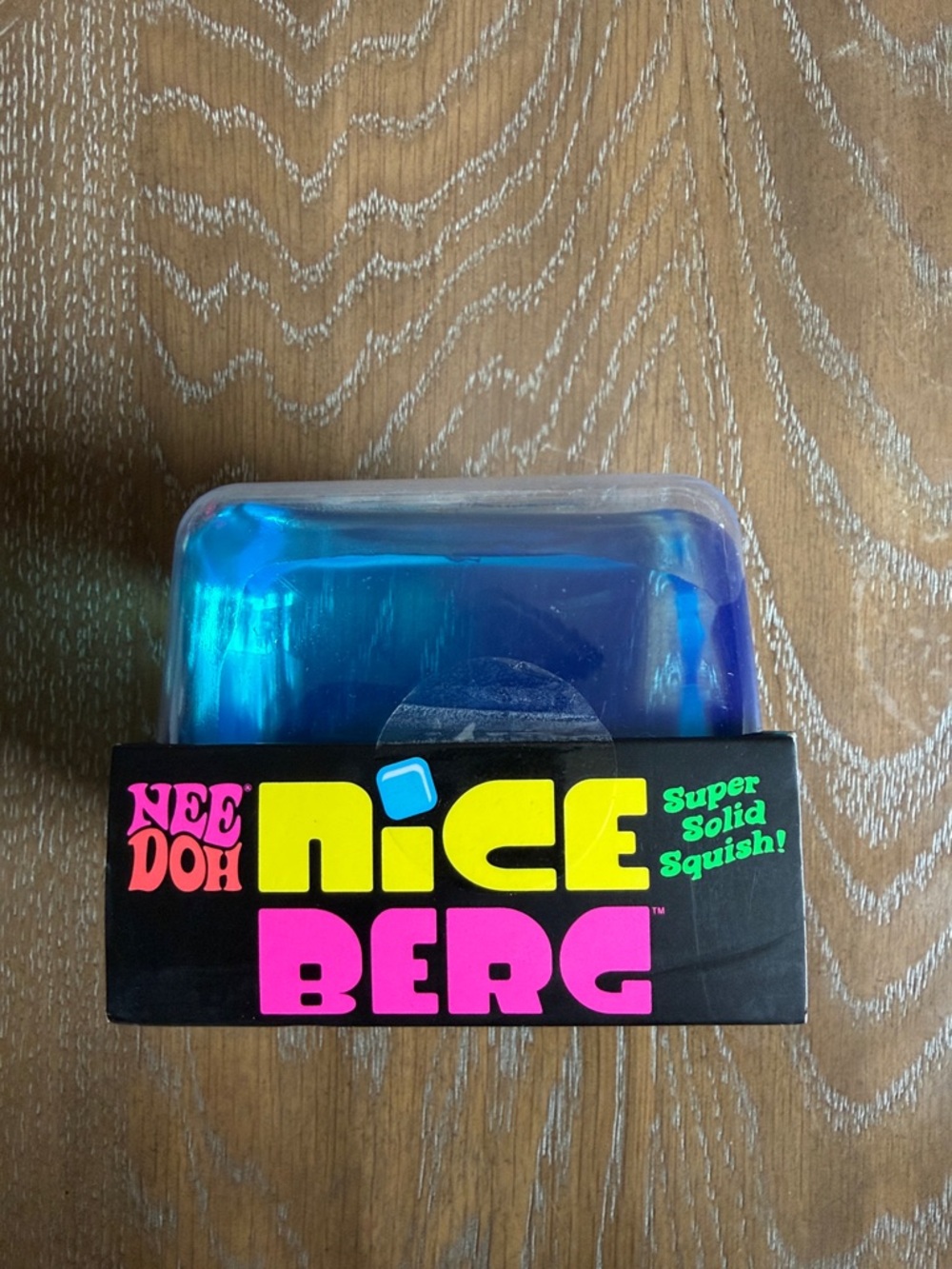 NEE DOH Nice Berg Blue Super Solid Squish Toy Blue